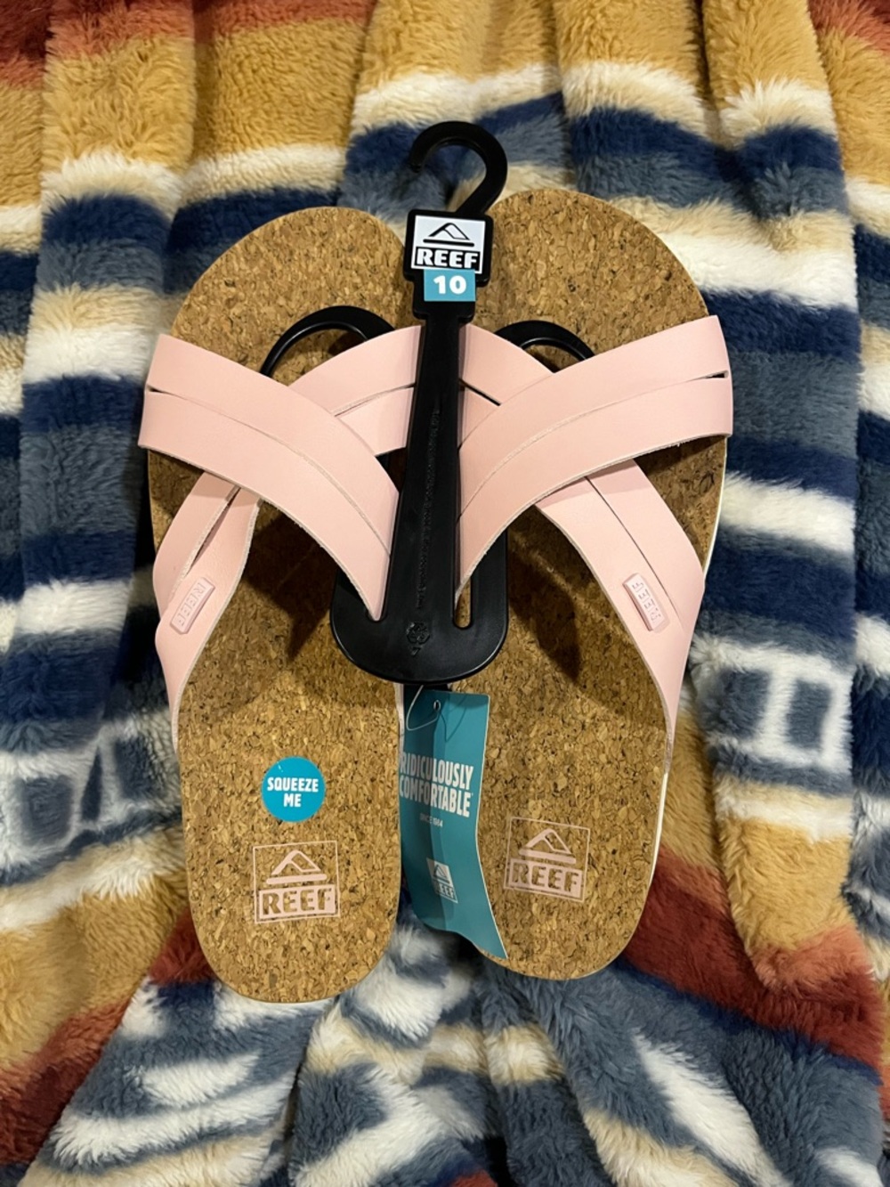 Reef Kaia Cross Pink Cork Platform Sandals - Women's